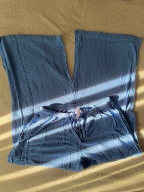 Auden Blue Ribbed Lounge Pants